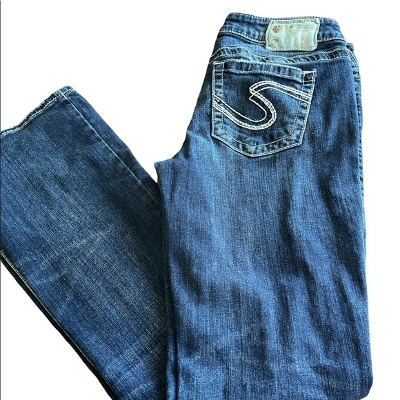 Silver AIKO Bootcut Jeans size W 28/L 33 - Picture 1 of 15